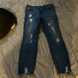 High rise ankle jeans